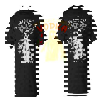 My Favorite Spirit Is Vodka Halloween Party Adult T-Shirt - Monsterry