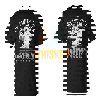 My Favorite Spirit Is Whiskey Halloween Drinking Men T-Shirt - Monsterry