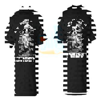 My Favorite Spirit Is Whiskey Ghost Drinking Whiskey T-Shirt - Thegiftio UK
