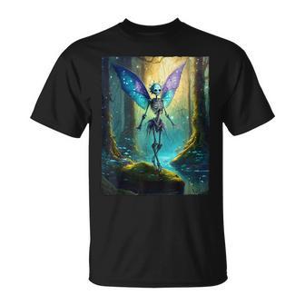 Fee Skelett Dark Fairycore Fairy Grunge T-Shirt - Geschenkecke