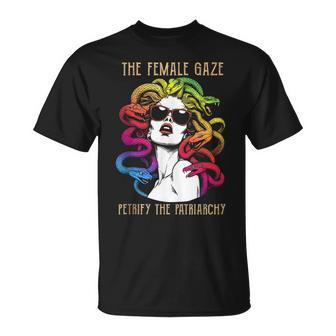 The Female Gaze Petrify The Patriarchy Medusa T-Shirt - Thegiftio UK