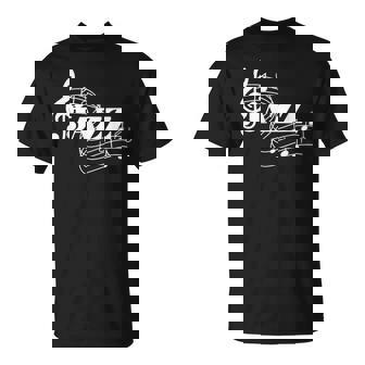 Feuille De Musique Du Musicien De Jazz Notes De Jazz T-Shirt - Cadeauxyz