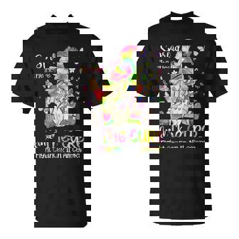 Fight Cancer In All Color Gnome Fight Cancer Ribbons T-Shirt - Seseable