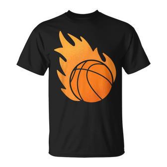 Fire Basketball T-Shirt - Seseable