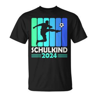 First Day Of School Schulkind 2024 Schulanfang Junge Fussball T-Shirt - Geschenkecke