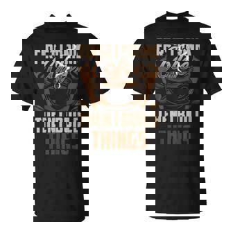 First I Drink Coffee Then I Build Things Wood Woodworker T-Shirt - Thegiftio UK