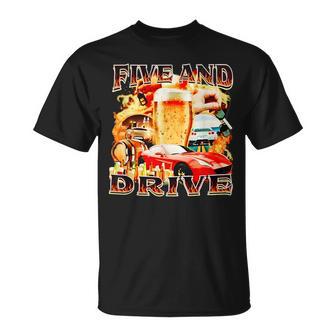 Five And Drive Car For Women T-Shirt - Geschenkecke