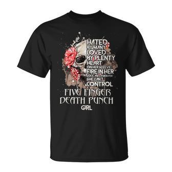 Five Fingers Death Punchh Girl She Can't Controll T-Shirt - Monsterry