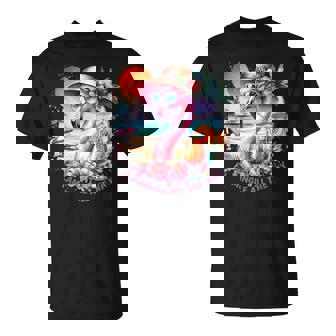 Flamingle All The Way Summer Cocktail Flamingo Summer Vibes T-Shirt - Monsterry