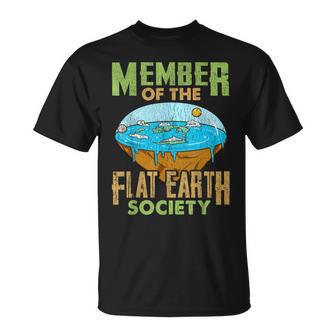 Flat Earth s Membre De La Flat Earth Society T-Shirt - Cadeauxyz