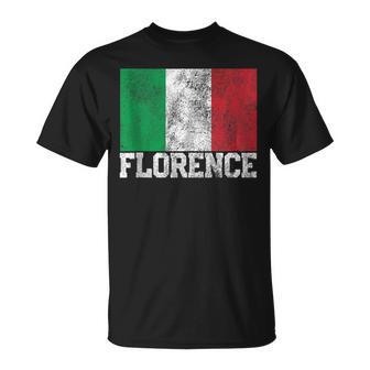 Florence Italy Italian Flag National Pride Roots Country T-Shirt - Monsterry