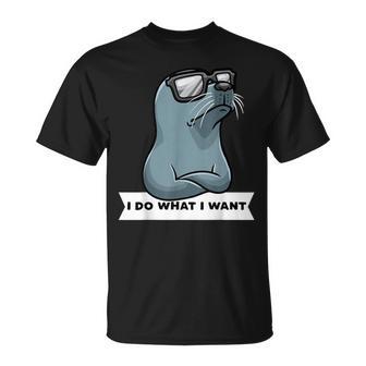 Foca Común Divertido Foca De Puerto Foca Moteada Terco Foca Camiseta unisex - Regaloses