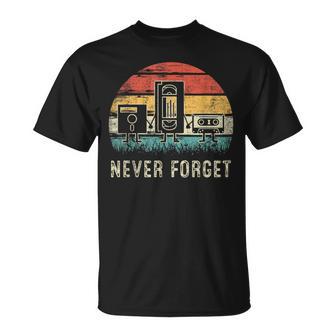 Never Forget Cassette Tape Retro 80S And 90S T-Shirt - Geschenkecke