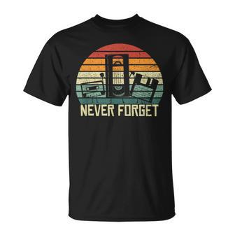 Never Forgetintage Cassette Tapehs Retro T-Shirt - Geschenkecke