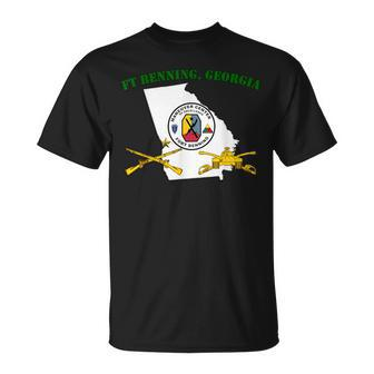 Fort Benning Army Base-Military Post-Columbus Ga T-Shirt - Monsterry UK