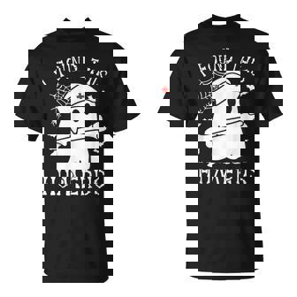 I Found This Humerus Ghost Nurse Halloween T-Shirt - Monsterry