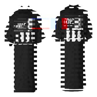 Francia Judo Bandera Artes Marciales Entrenamiento De Competencia Deportiva Camiseta unisex - Regaloses