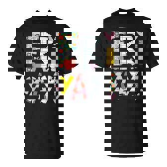 Fri-Yay Happy Friday Weekend Teacher Back To School T-Shirt | Mazezy