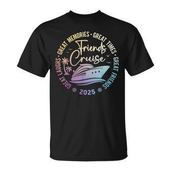 Friends Cruise 2025 Vacation Trip Cruising Friends Matching T-Shirt | Seseable UK