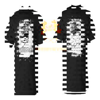 Friends Giving 2023 Thanksgiving Friendsgiving Messy Bun T-Shirt - Monsterry