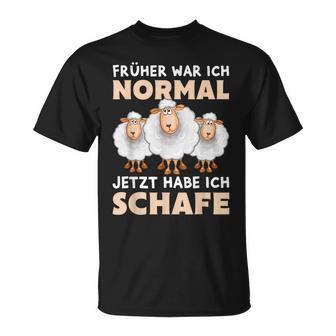 'Früher War Ich Norme Jetzt Habe Ich Schafe Bauer Schäfer T-Shirt - Geschenkecke