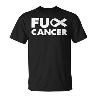 Fuck Cancer Fu Cancer Conciencia Del Cáncer Cuello Camiseta unisex - Regaloses
