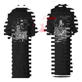 Fun England London Vintage Souvenir Big Ben T-Shirt - Thegiftio UK