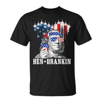 4Th Of July Ben Drankin Patriotic T-Shirt - Monsterry UK