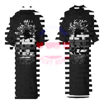 80S Hairstyle Retro Usa Flag Make Mullets Great Again T-Shirt - Monsterry