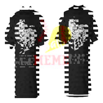 Ball Meme Softball Baseball Meme T-Shirt - Monsterry