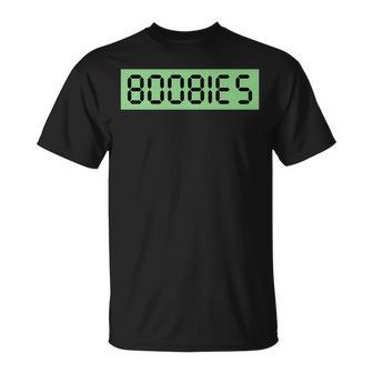 Calculator Word Boobies T-Shirt - Monsterry