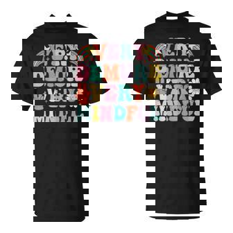 Very Demure Very Mindful Trend Demure & Mindful Retro T-Shirt | Mazezy