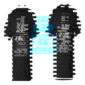 Eat Sleep Yeet Repeat Vintage T-Shirt | Mazezy