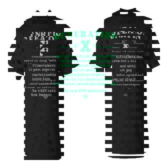 Gen X 1965 1980 Generation X Be True Fafo Saying T-Shirt - Thegiftio UK