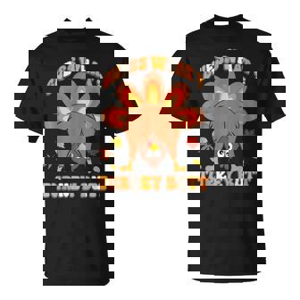 Guess What Turkey Butt Girls Boys Thanksgiving T-Shirt | Mazezy
