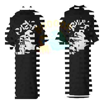 Halloween Ghost Pug Boop Silly Puppy Dog Humor T-Shirt - Thegiftio UK