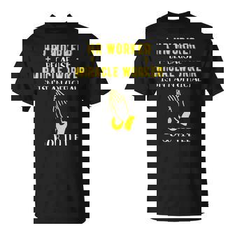 Hr Worker Because Miracle Worker Isn't A Job Title Gif T-Shirt - Monsterry