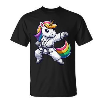 Karate Unicorn Athlete Belt Boys Girls T-Shirt - Geschenkecke