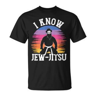 I Know Jew-Jitsu Jewish Judaism Hebrew Israel T-Shirt - Monsterry