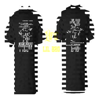 Funny Nothing Beats Being A Lil Bro Sibling Quote T-Shirt - Thegiftio