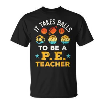 Pe Teacher Physical Education School Sports Balls T-Shirt - Monsterry DE