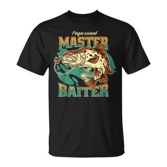 Professional Master Baiter Fischer Adult Humour T-Shirt - Geschenkecke