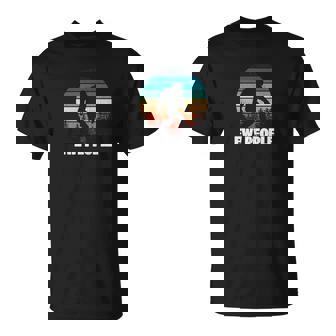 Funny Retro Bigfoot Ew People Gift Funny Yeti Gifts T-Shirt - Thegiftio