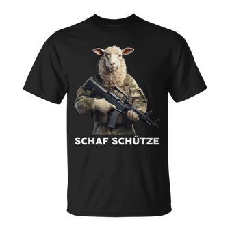 Sheep Sheep Sagittarius Sniper Sheep Sniper T-Shirt - Geschenkecke