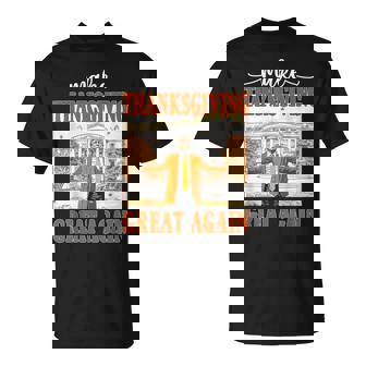 Make Thanksgiving Great Again Autumn Fall Leaves T-Shirt - Thegiftio UK