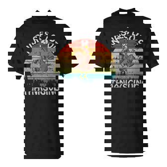 Thanksgiving Nurse Turkey Rn Lvn Feast Day Outfit T-Shirt - Monsterry