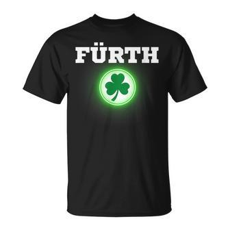 Fürth Football Clover Fan Franken Stadium Green T-Shirt - Geschenkecke