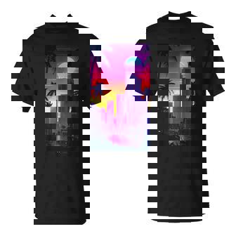 Futuristic Cityscape Twilight Cyberpunk T-Shirt - Thegiftio