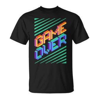 Game Over Iintage Retro Console Ps5 Gaming T-Shirt - Geschenkecke