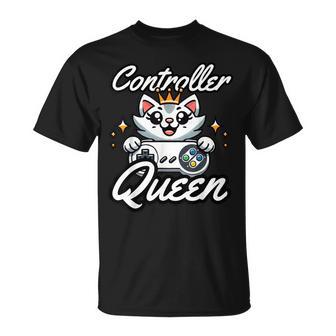 Gamer Girl Cat Gaming Cuteideo Game Girls T-Shirt - Geschenkecke